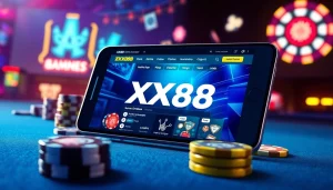 Engaging view of the XX88 online gaming platform interface showcasing user-friendly design.
