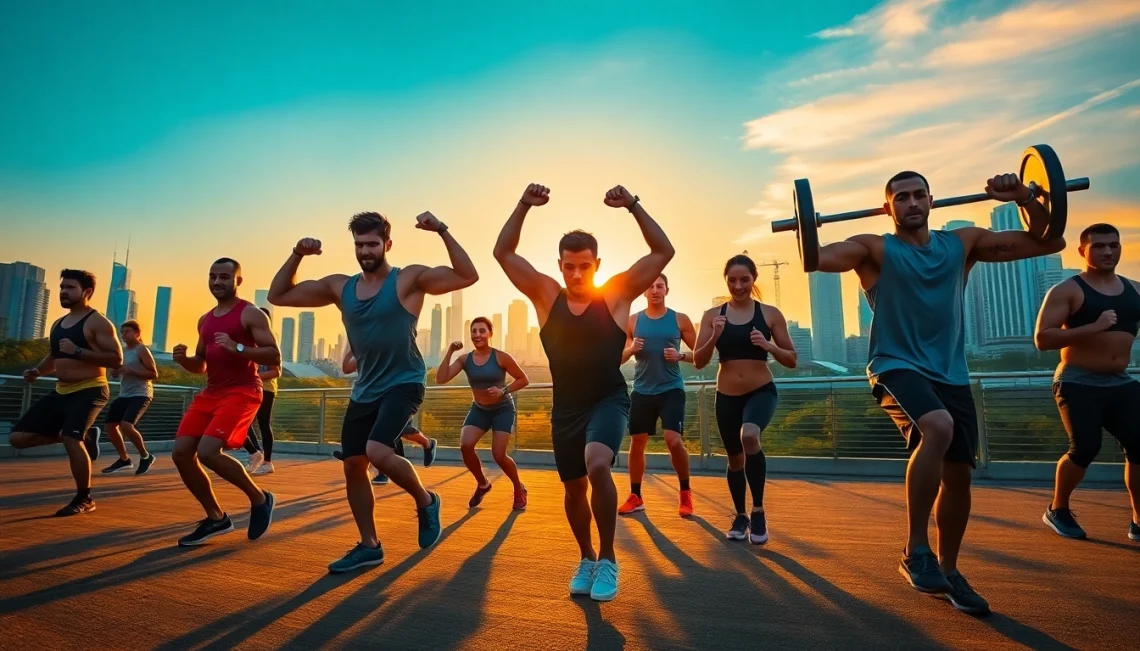 Experience the energy of athletes training with 888new in a vibrant gym setting.