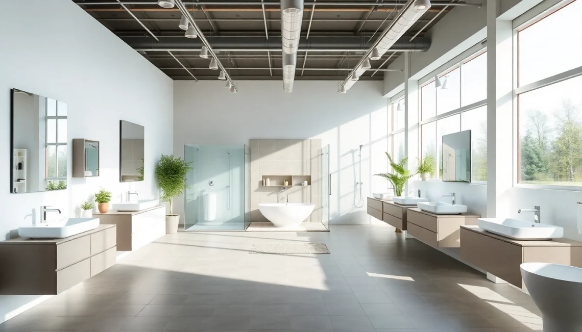 Sonni sanitär GmbH zeigt hochwertige Badezimmerprodukte in stilvollem Ambiente.