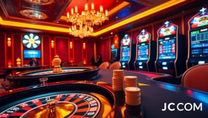 Experience high-stakes excitement at KJC COM with vibrant casino games and poker tables.