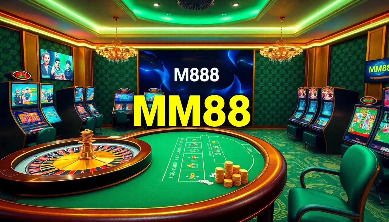 Experience the thrill of MM88 with vibrant casino games, poker tables, and slot machines.