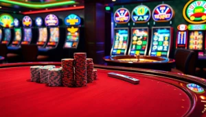 Experience the excitement at Riobet casino with elegant gaming tables, vibrant slot machines, and thrilling action.