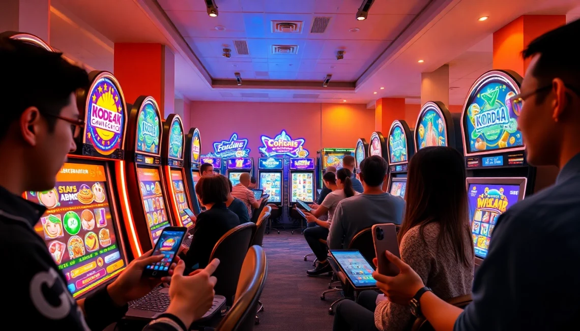 Kode4d slot games featuring vibrant graphics and an engaging user experience for players enjoying online gaming.