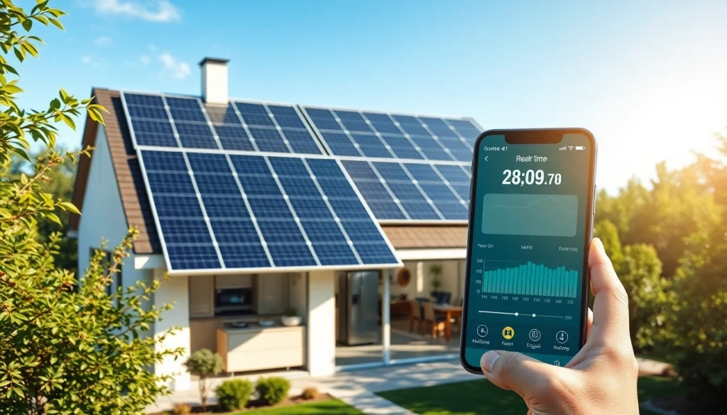 Efficient 10kw hybrid solar system powering a modern home with solar panels and real-time monitoring.