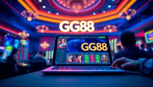 Explore the exciting online casino environment of GG88.com showcasing modern gaming and promotional offers.