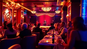 Dinner SXM at Club Noir features vibrant performances and luxurious dining in a lively atmosphere.