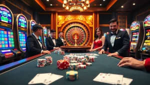 Experience u888 love at a luxury casino table filled with chips, cards, and excitement.