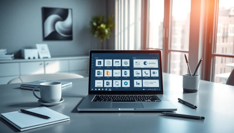 现代办公环境中展示的 WPS Office 工具，促进生产力与创新。