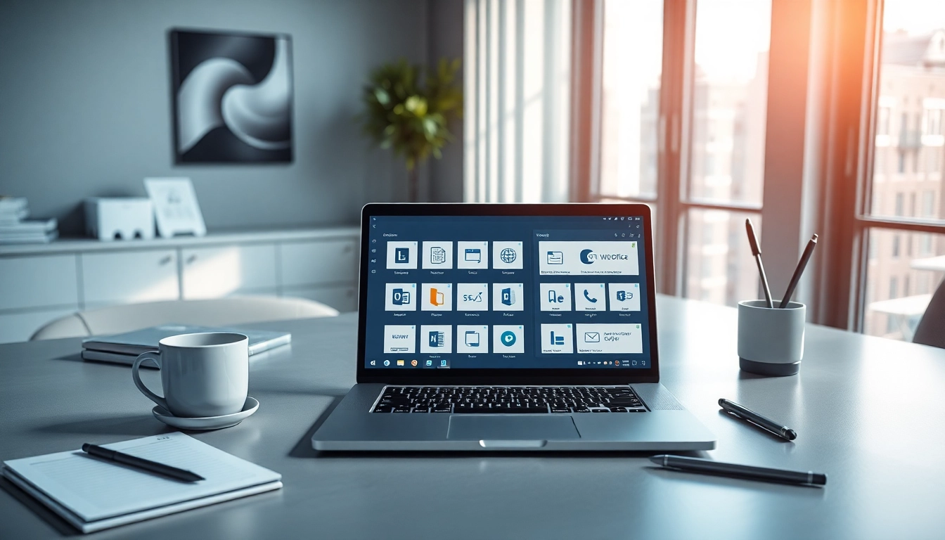 现代办公环境中展示的 WPS Office 工具，促进生产力与创新。