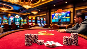 Experience thrilling gameplay at ww88 with vibrant poker chips and a luxurious casino vibe.