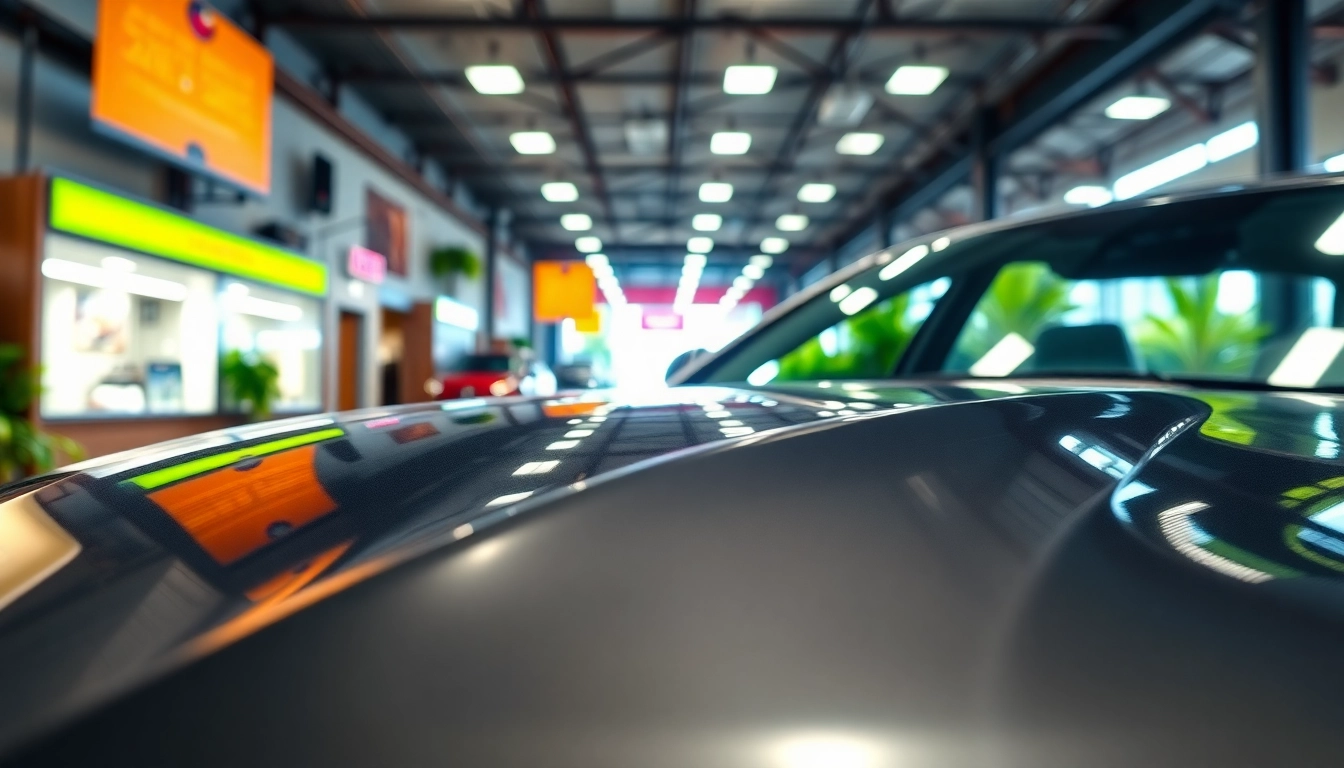 Auto detailing Cleveland TN service showcasing a gleaming vehicle in a professional setting.