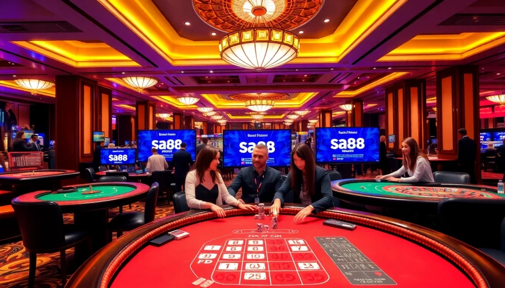 Experience exciting gaming at https://sa88.it.com/ with vibrant casino tables and happy players.