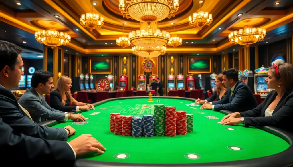 High-stakes poker game at https://xx88.nl/ showcasing excitement and luxury in gaming.