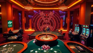 Exciting gameplay at SODO Casino with roulette wheel and poker cards in action.