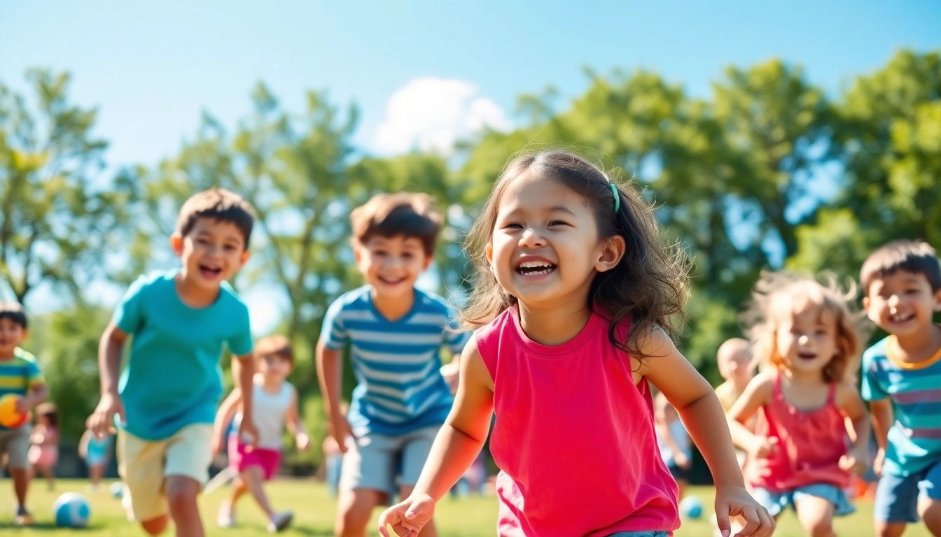 Children joyfully participating in outdoor activities at holiday camps.