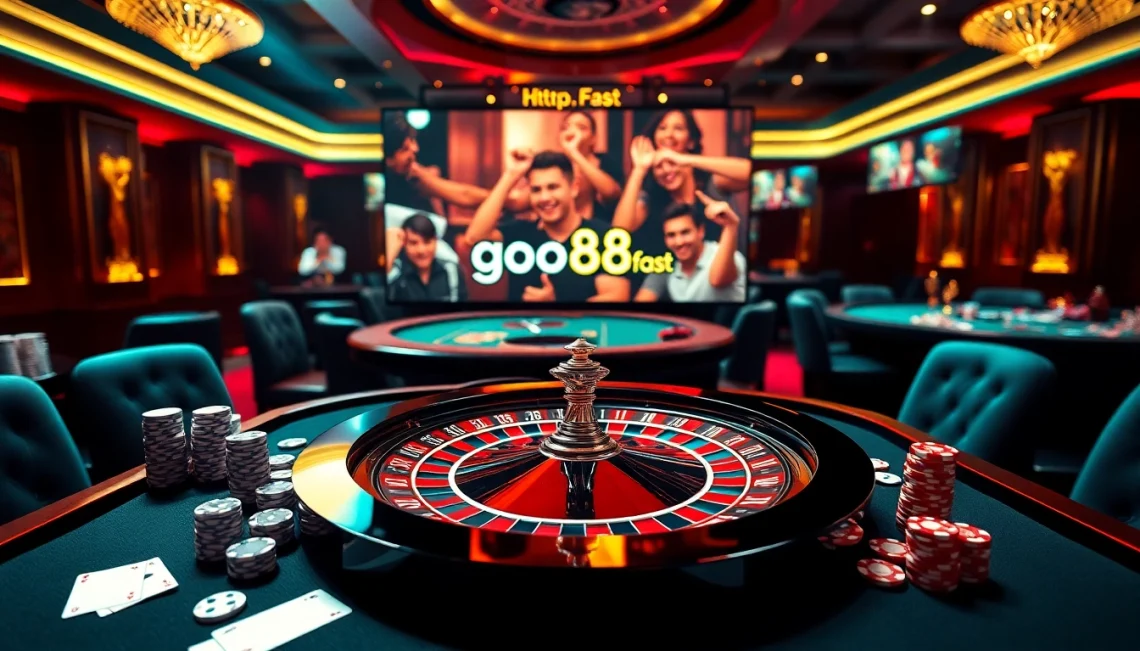 Experience thrilling gameplay at https://go88.fast/ with vibrant casino chip action and engaging roulette!
