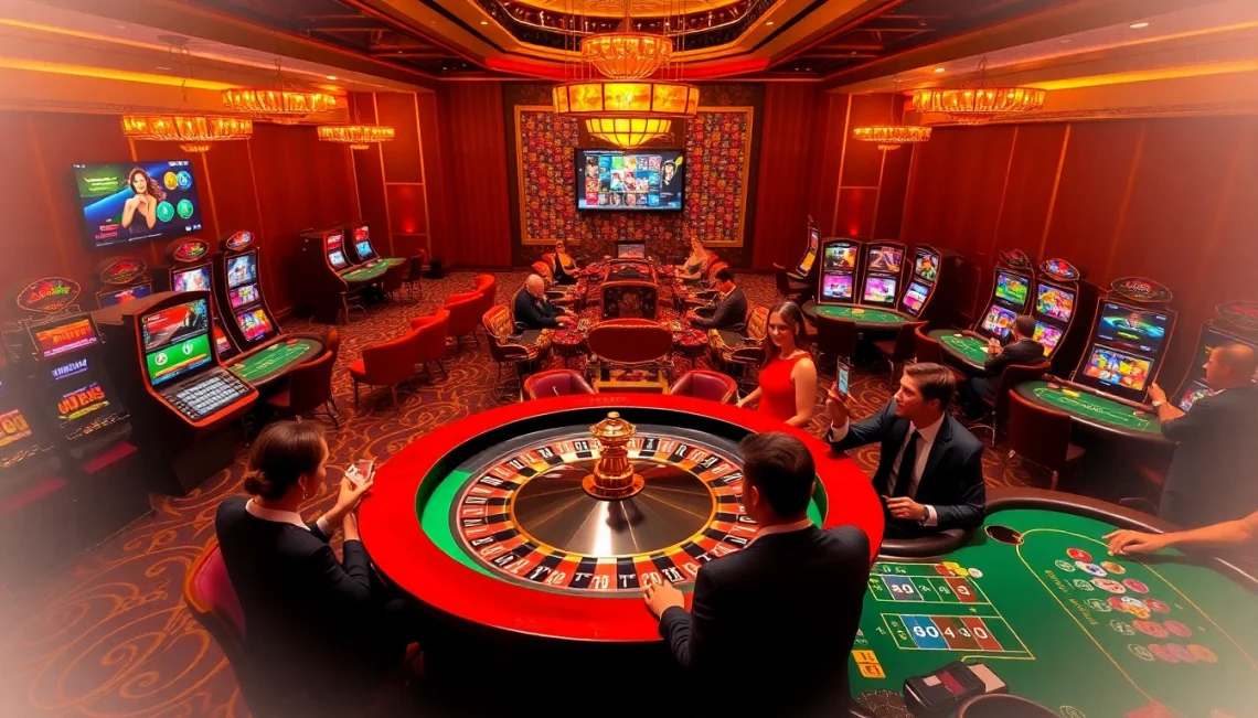 Experience the excitement of gambling at https://ok88.tech/ with vibrant casino visuals featuring roulette, slots, and poker.