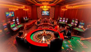 Experience the excitement of gambling at https://ok88.tech/ with vibrant casino visuals featuring roulette, slots, and poker.