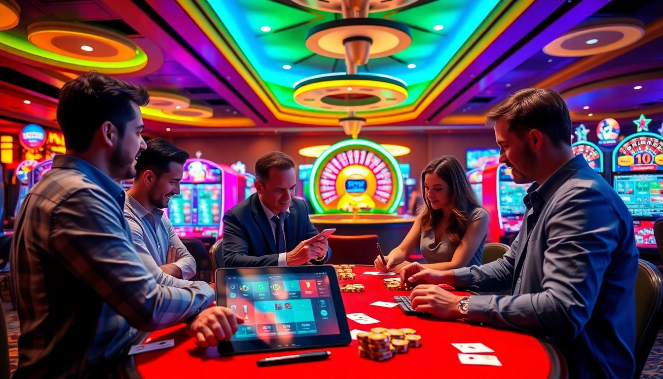 Rasakan sensasi slot Depo 5k dengan visual perjudian yang hidup dan pemain yang terlibat.