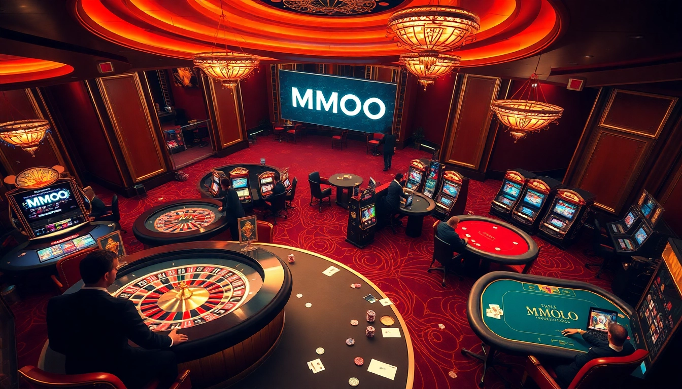 Experience the excitement of gambling at a vibrant casino with MMOO-themed betting slips and vibrant gameplay.