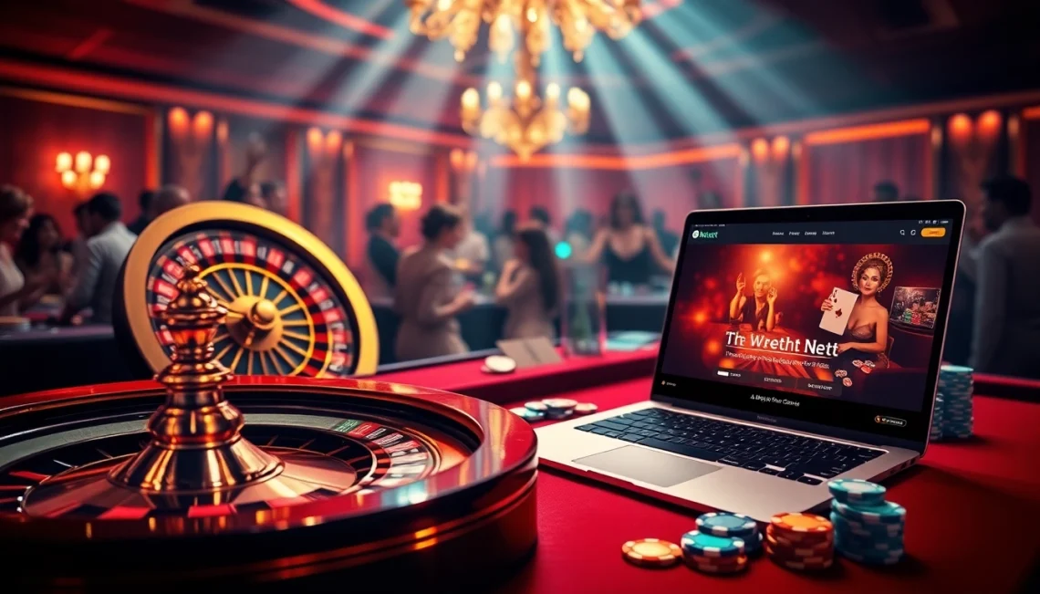 Experience the thrill of high-stakes gaming at mk8th.net with vibrant casino visuals and engaging betting elements.