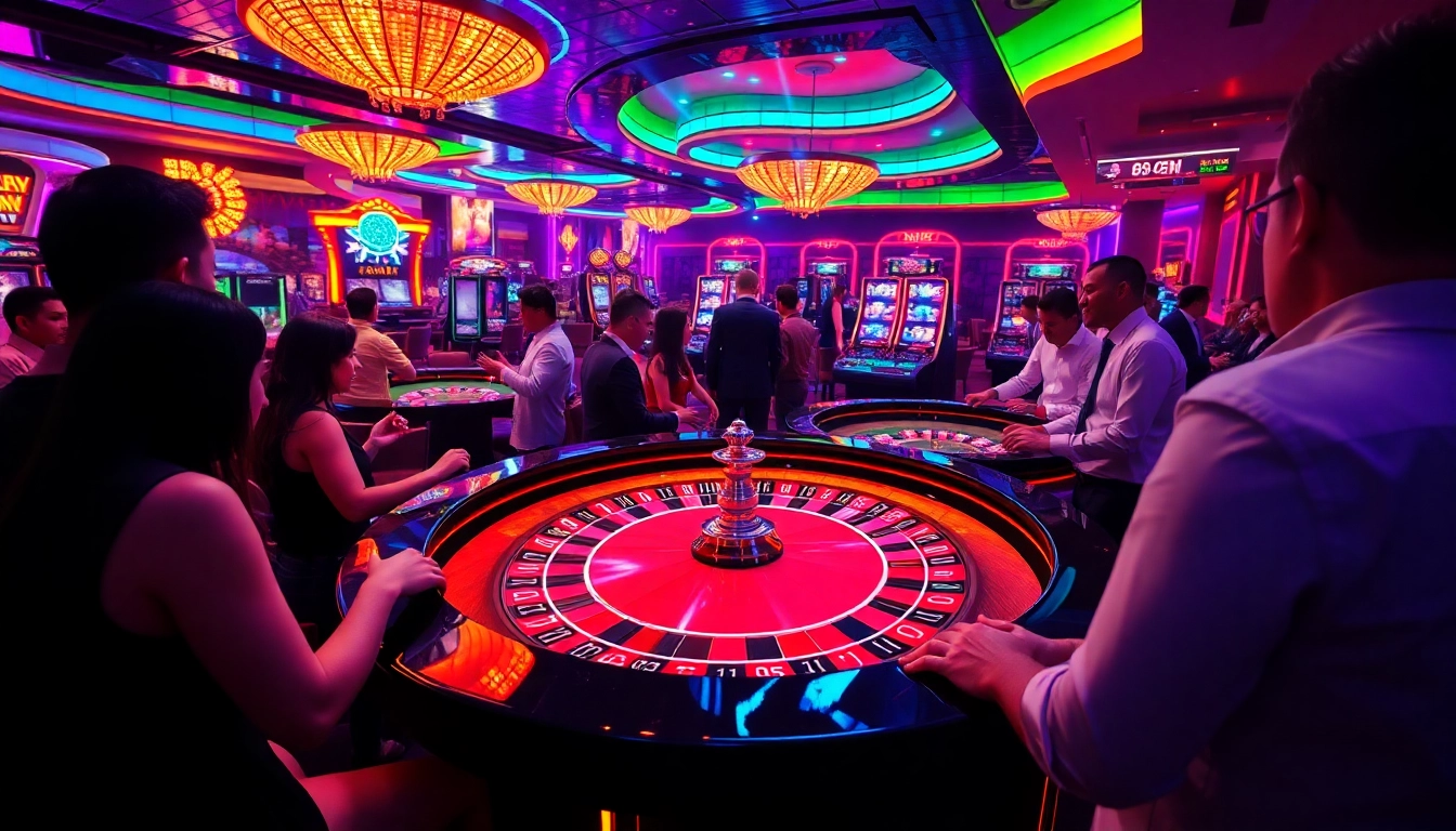 Engaging players in thrilling sex games ai amidst a stylish casino environment.