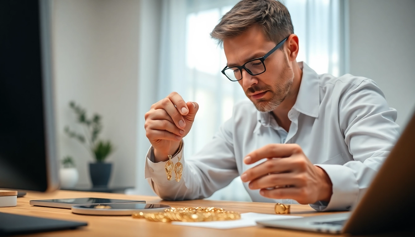 Valuta il tuo oro comodamente a casa con compro oro a distanza, un professionista in azione.