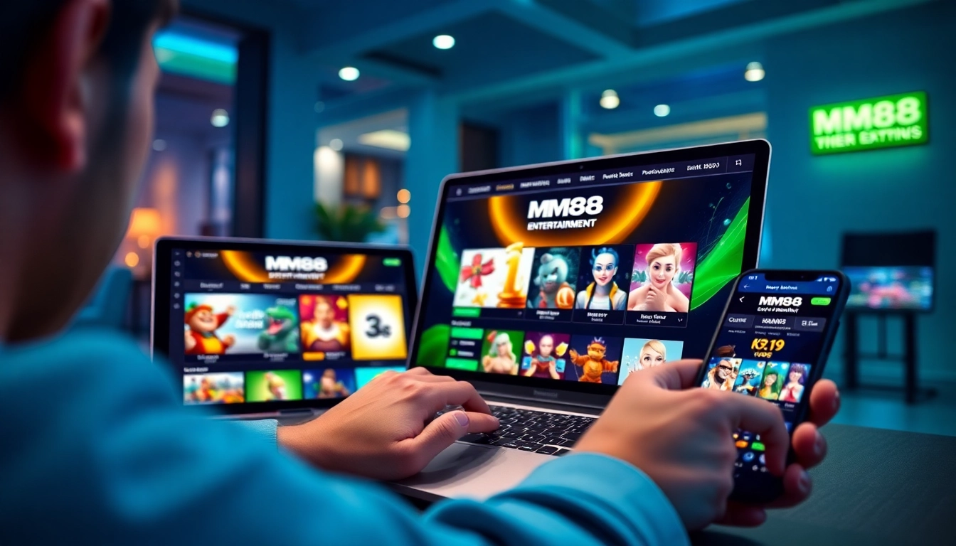 MM88 online gaming platform user experience on various devices, showcasing ease and security.