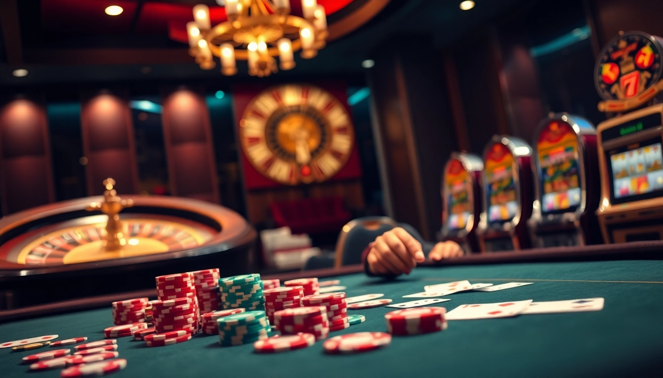 Découvrez l'excitation du casino en ligne français avec une table à enjeux élevés et un gameplay vibrant.